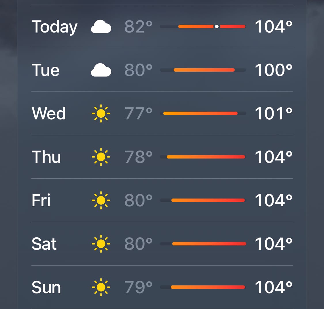 Surviving the summer