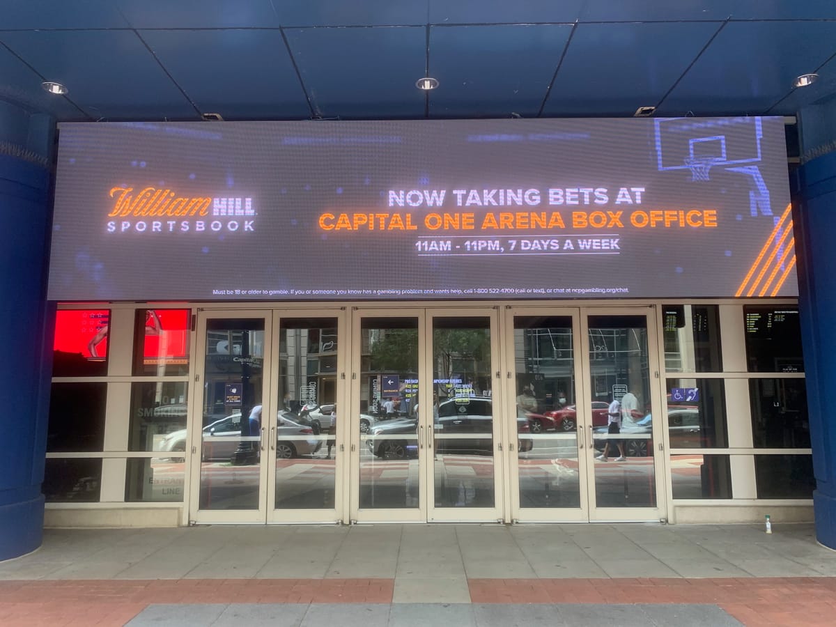 The front of the sportsbook at Capital One Arena.